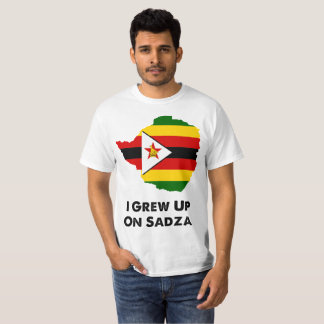 T-shirt J'ai grandi sur Sadza Zimbabwe