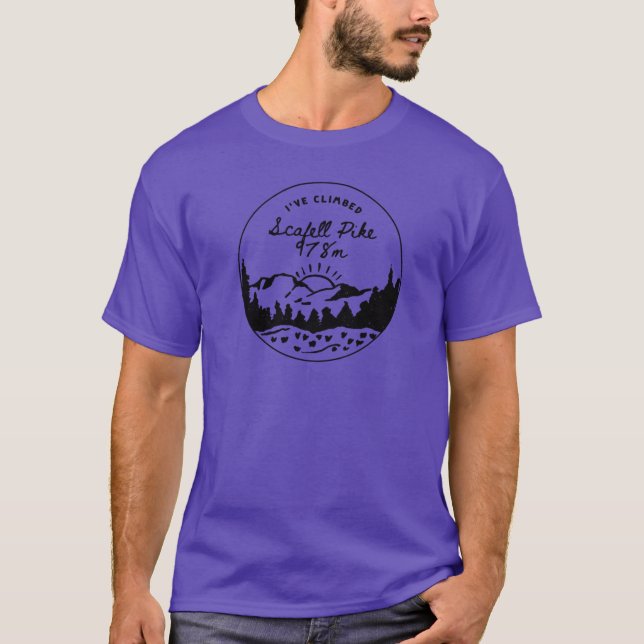 T-shirt J'ai gravi Scafell Pike amis (Devant)
