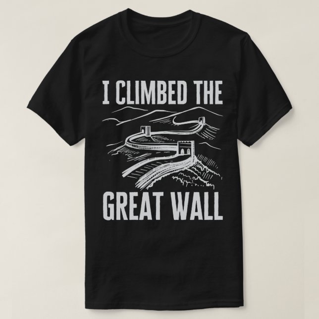 T-shirt J'Ai Grimpé La Grande Muraille (Design devant)