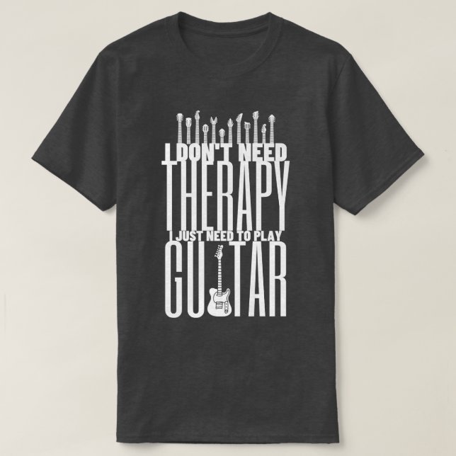 T-shirt J'Ai Juste Besoin De Jouer À La Guitare - Funny Gu (Design devant)