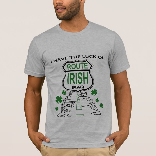 T-shirt J'ai la chance de l'Irlandais d'itinéraire (Devant)