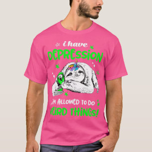 T-shirt J'ai la dépression il est autorisé à faire quelque