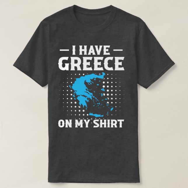 T-shirt J'Ai La Grèce Sur Mon Motif (Design devant)