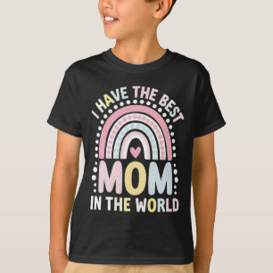 T-shirt J'ai la meilleure maman du monde Boho Rainbow