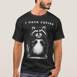 T-shirt J'ai la Rage Vintage Blague de Raton Laveur Drôle