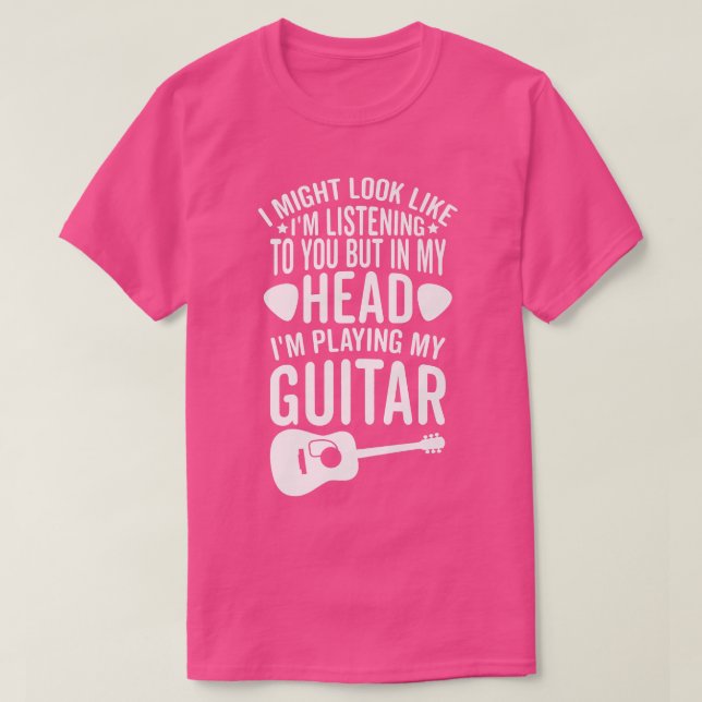 T-shirt J'Ai L'Air De T'Écouter Dans Ma Tête Playi (Design devant)