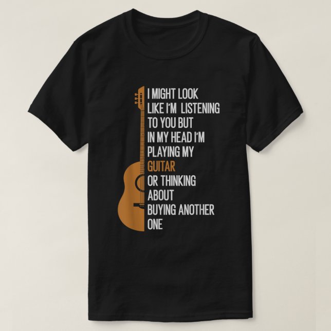 T-shirt J'ai l'air de t'écouter mais dans ma t (Design devant)