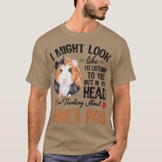 T-shirt J'ai l'air de t'écouter mignon Gui