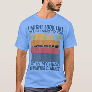T-shirt J'ai l'air de vous écouter Drôle Clari