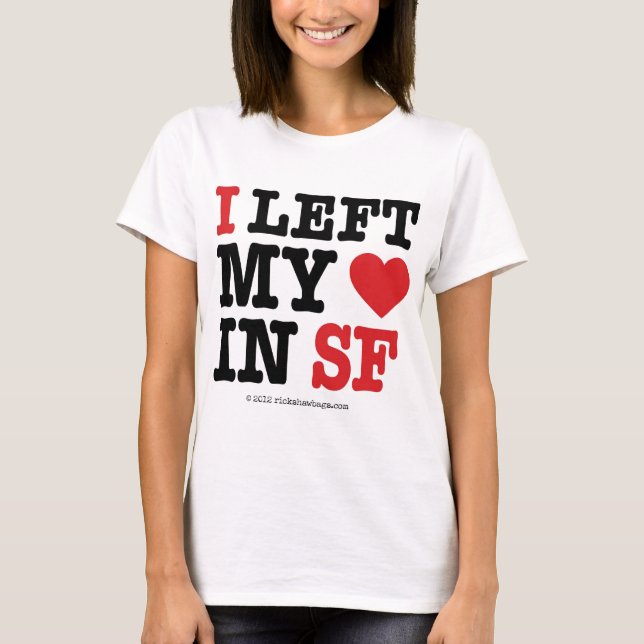 T-shirt J'ai laissé mon coeur (Devant)