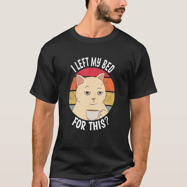 T-shirt J'Ai Laissé Mon Lit Pour Son Café (Devant)