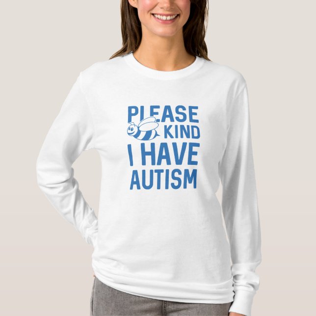T-shirt J'ai l'autisme (Devant)