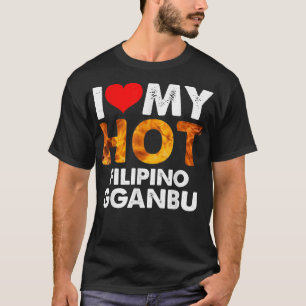 T-shirt J'ai le coeur de mon Gganbu philippin chaud pour l
