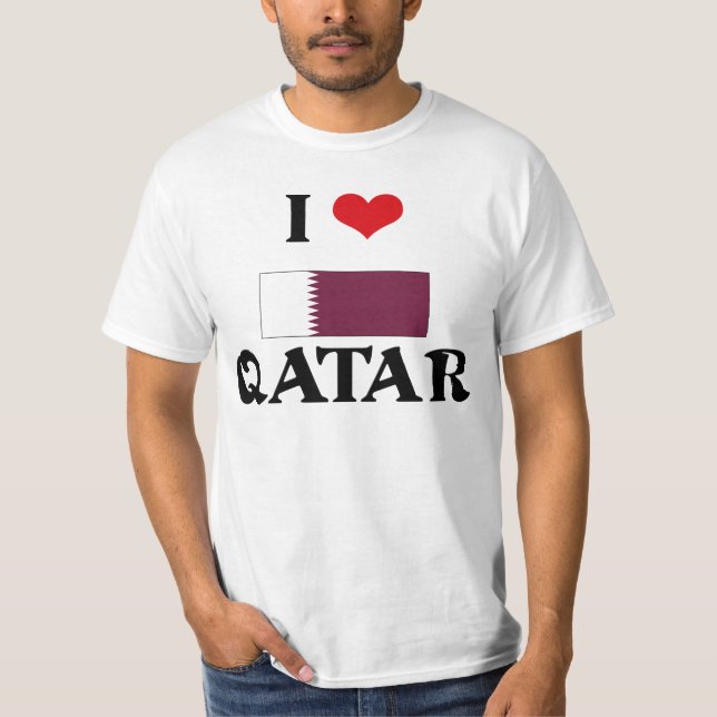T-SHIRT J'AI LE COEUR DU QATAR (Devant)