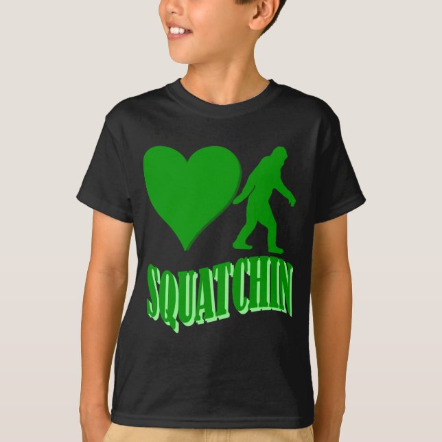 T-shirt J'ai le coeur squatchine (Devant)