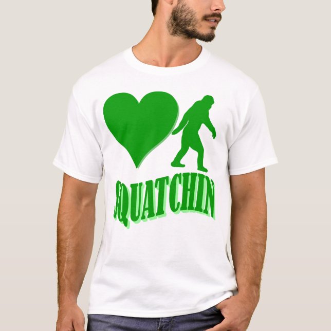 T-shirt J'ai le coeur squatchine (Devant)