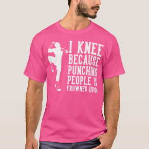T-shirt J'Ai Le Genou Parce Que Punir Les Gens Est Congelé