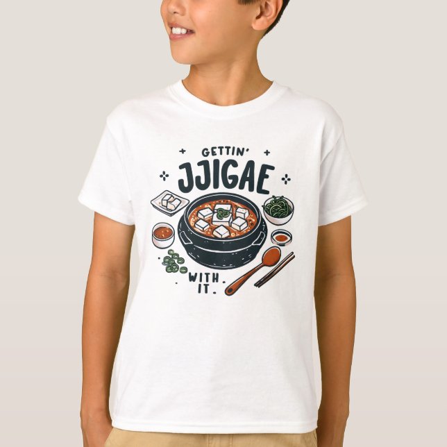 T-shirt J'Ai Le Jjigae Avec Ça (Devant)