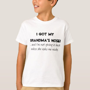 T-shirt "J'ai le nez de ma grand-mère" Enfants/Chemises bé