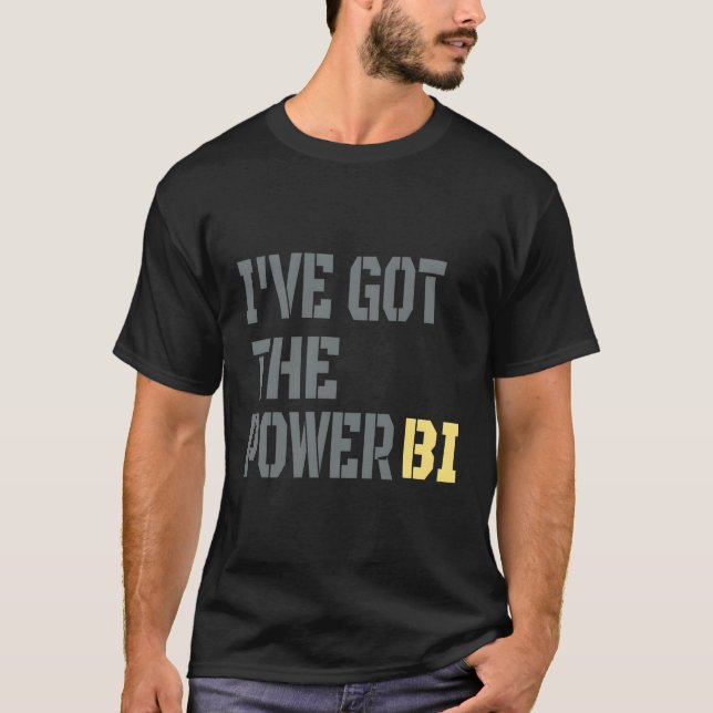 T-shirt J'Ai Le Power Bi Great (Devant)