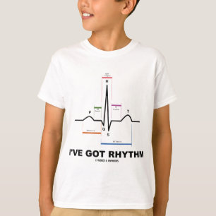 T-shirt J'ai le rythme (ECG - le battement de coeur d'ECG)