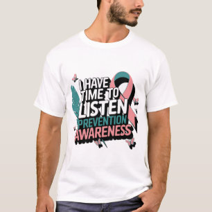 T-shirt J'ai le temps d'écouter la conception de la sensib