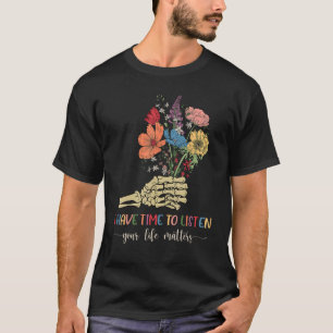 T-shirt J'ai le temps d'écouter la sensibilisation au suic