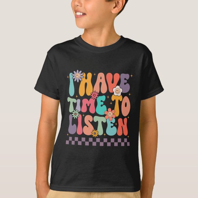 T-shirt J'Ai Le Temps D'Écouter Prévention Du Suicide Ment (Devant)