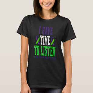 T-shirt J'Ai Le Temps D'Écouter Sensibilisation Au Suicide
