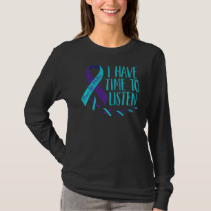 T-shirt J'Ai Le Temps D'Écouter Sensibilisation Au Suicide