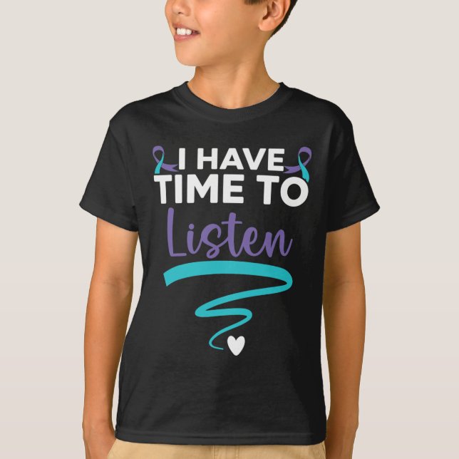 T-shirt J'Ai Le Temps D'Écouter Votre Vie, Ça Compte Pour  (Devant)