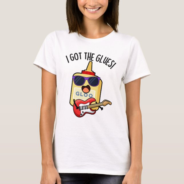 T-shirt J'ai les colles Blues drôle Pun (Devant)