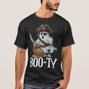 T-shirt J'Ai L'Halloween Pirate Boo-ty Ghosts