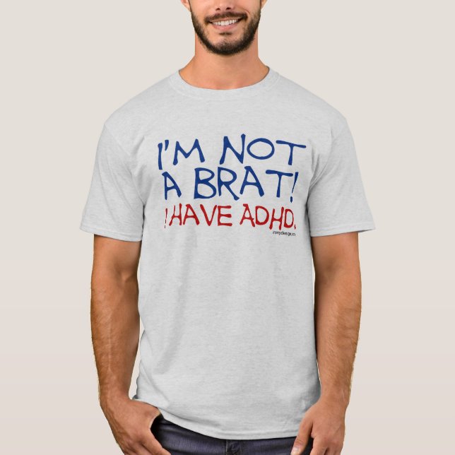 T-shirt J'ai l'humour de TDAH (Devant)