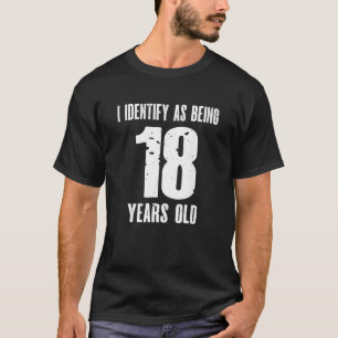 T-shirt J'Ai L'Identité D'Avoir 18 Ans 18E Anniversaire