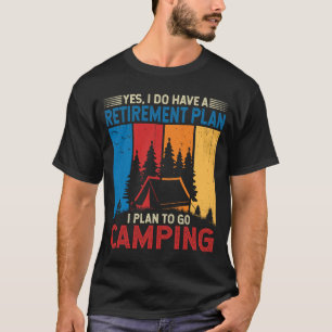 T-shirt J'ai l'intention d'aller camper camping campeurs c
