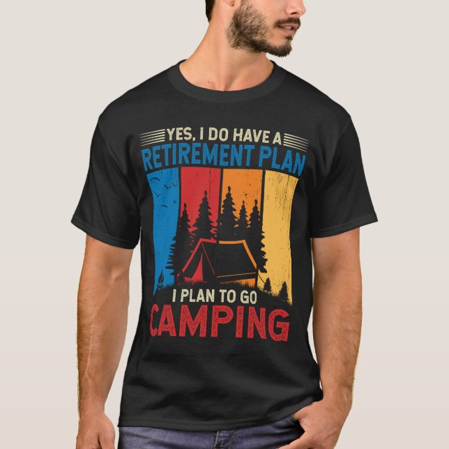 T-shirt J'ai l'intention d'aller camper camping campeurs c (Devant)