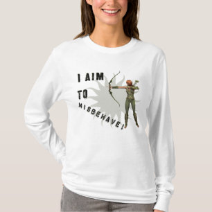 T-shirt "J'ai l'intention de me comporter mal" pour les fa
