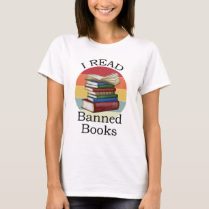 T-shirt J'ai lu Banned Books Librarian Bookworm Book Reade