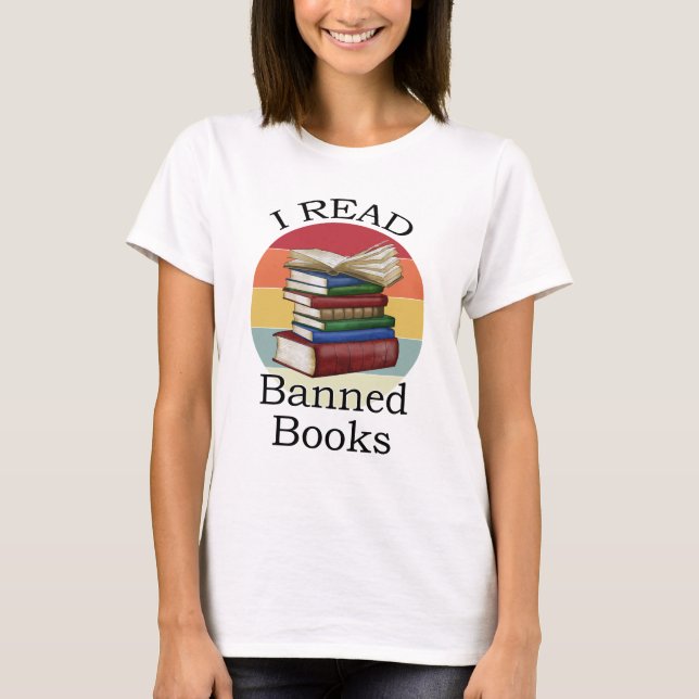 T-shirt J'ai lu Banned Books Librarian Bookworm Book Reade (Devant)