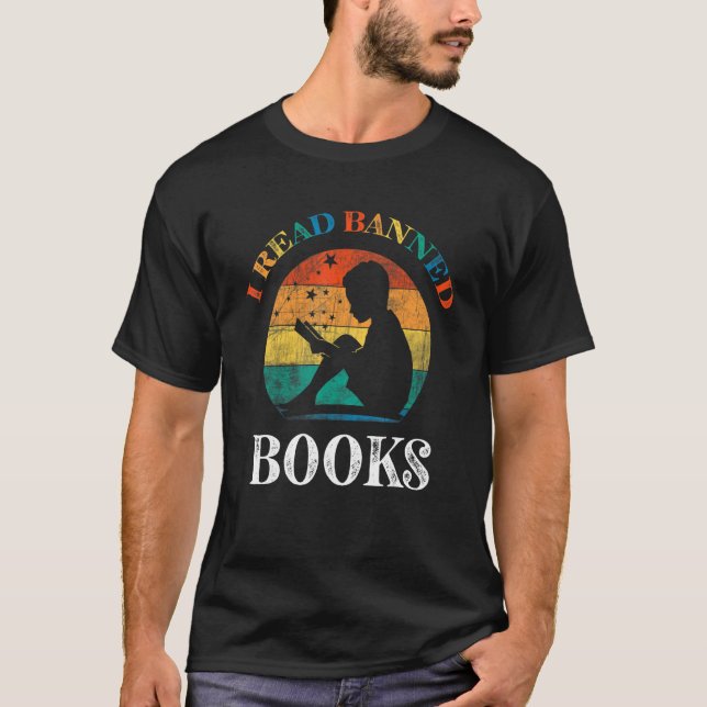 T-shirt J'Ai Lu Banned Books Reader Bookworm (Devant)