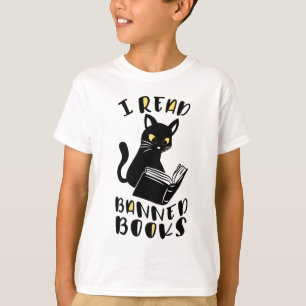 T-shirt J'ai lu des livres interdits Cat