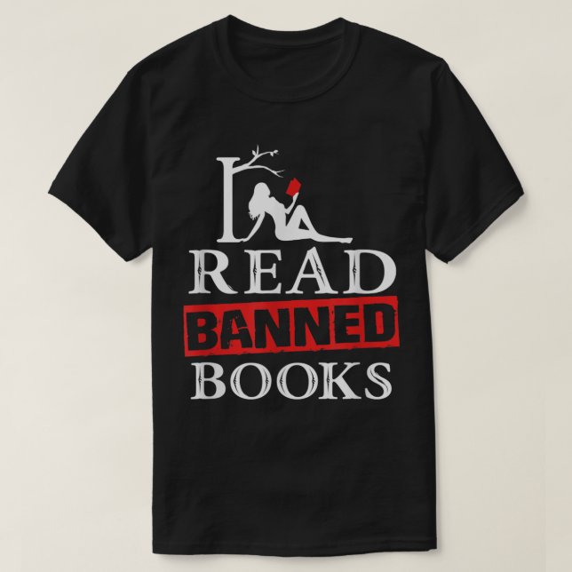 T-shirt J'ai lu des livres interdits - Semaine nationale d (Design devant)