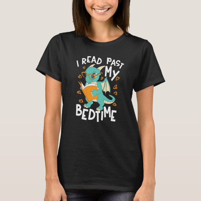 T-shirt J'Ai Lu Le Passé Mes Livres De Lecture Au Lit Du L (Devant)