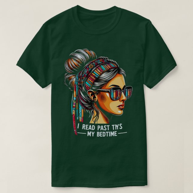 T-shirt J'Ai Lu Le Passé Mon Lecture Fille Jeune Jeune Lec (Design devant)