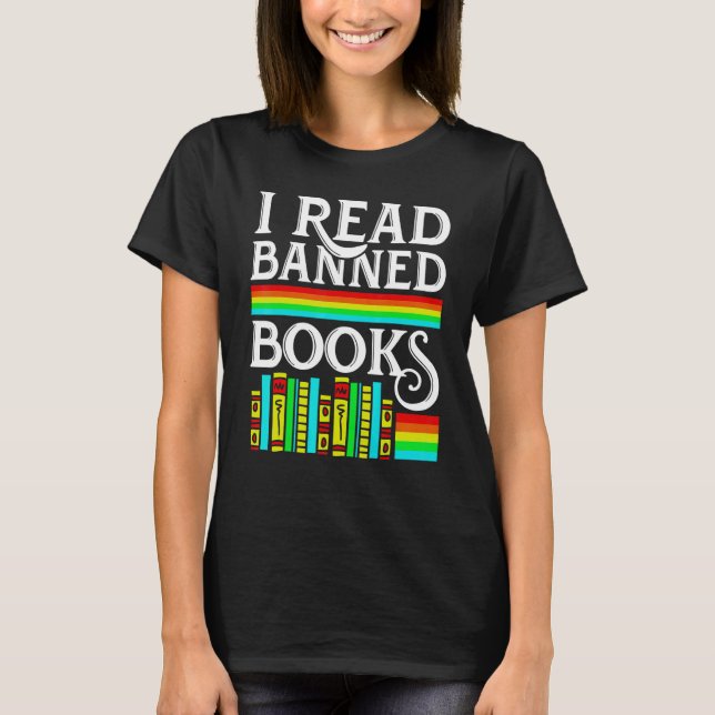 T-shirt J'Ai Lu Les Livres Interdits Lecture Bibliothèque  (Devant)
