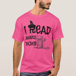 T-shirt J'ai lu Livres Interdits, Lecteur, Vers De Livres 
