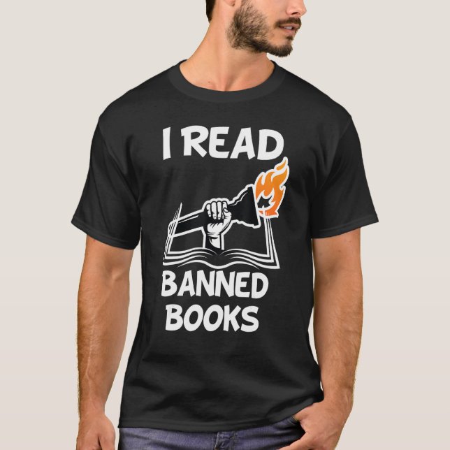 T-shirt J'Ai Lu Livres Interdits Lecteurs Avid Livre Bibli (Devant)
