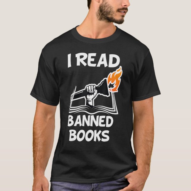 T-shirt J'Ai Lu Livres Interdits Lecteurs Avid Livre Bibli (Devant)