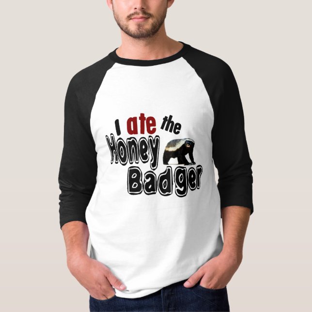T-shirt J'AI MANGÉ le blaireau de miel (Devant)